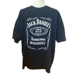 NWOT Jack Daniel's Black Label No. 7 Brand Whiskey Large Graphic T-shirt-XL